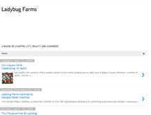 Tablet Screenshot of ladybugfarms.net